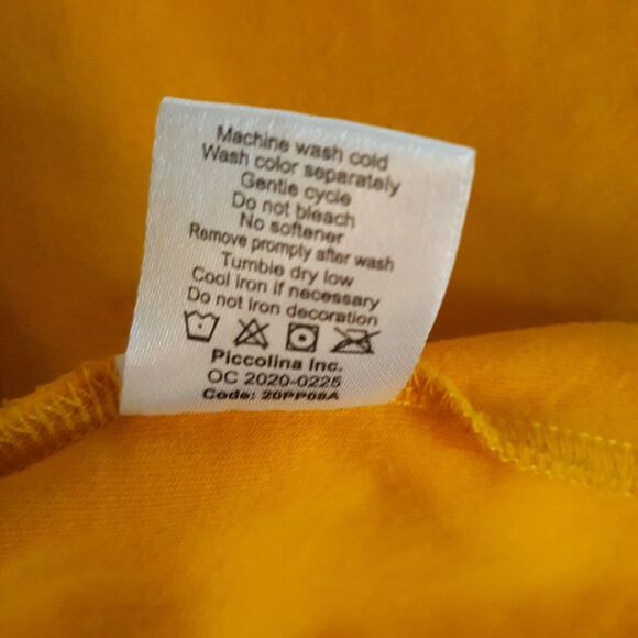 Piccolino Judge Ruth Bader Ginsburg T Shirt Womens XS Yellow Short Sleeve - Picture 11 of 11